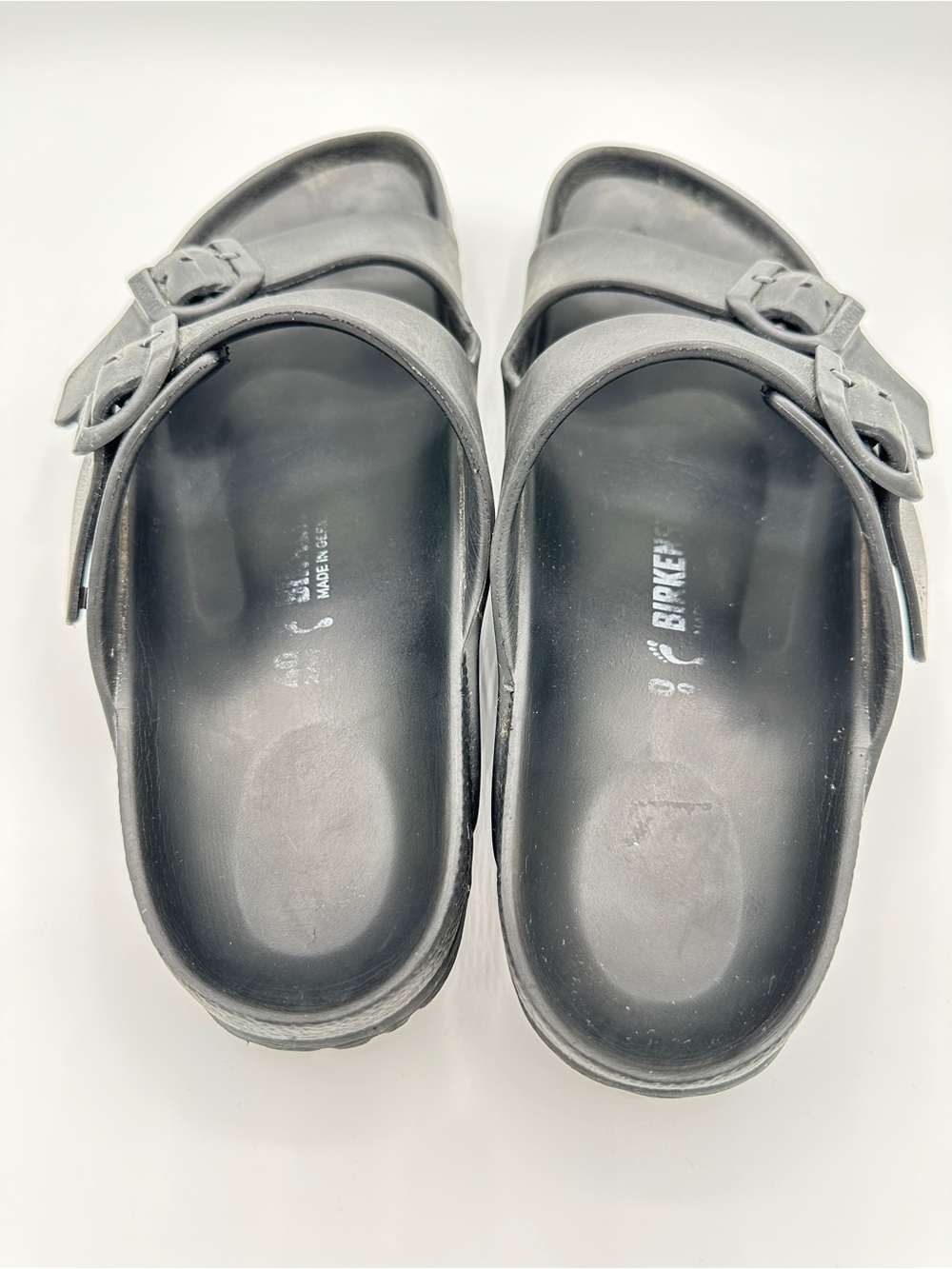 Birkenstock Arizona EVA Black Slide Adjustable Sandals 9-9.5 - Picture 5 of 7